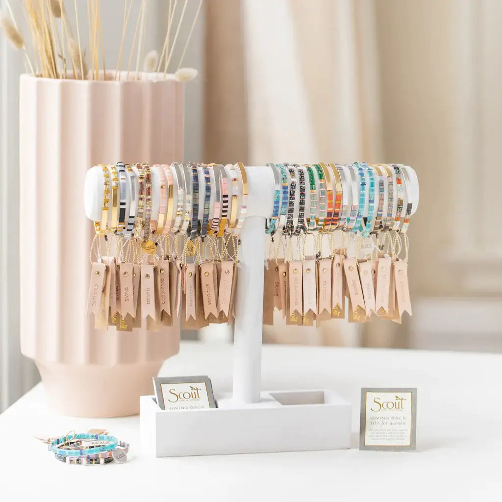 Good Karma Miyuki Bracelet - Turq/Green