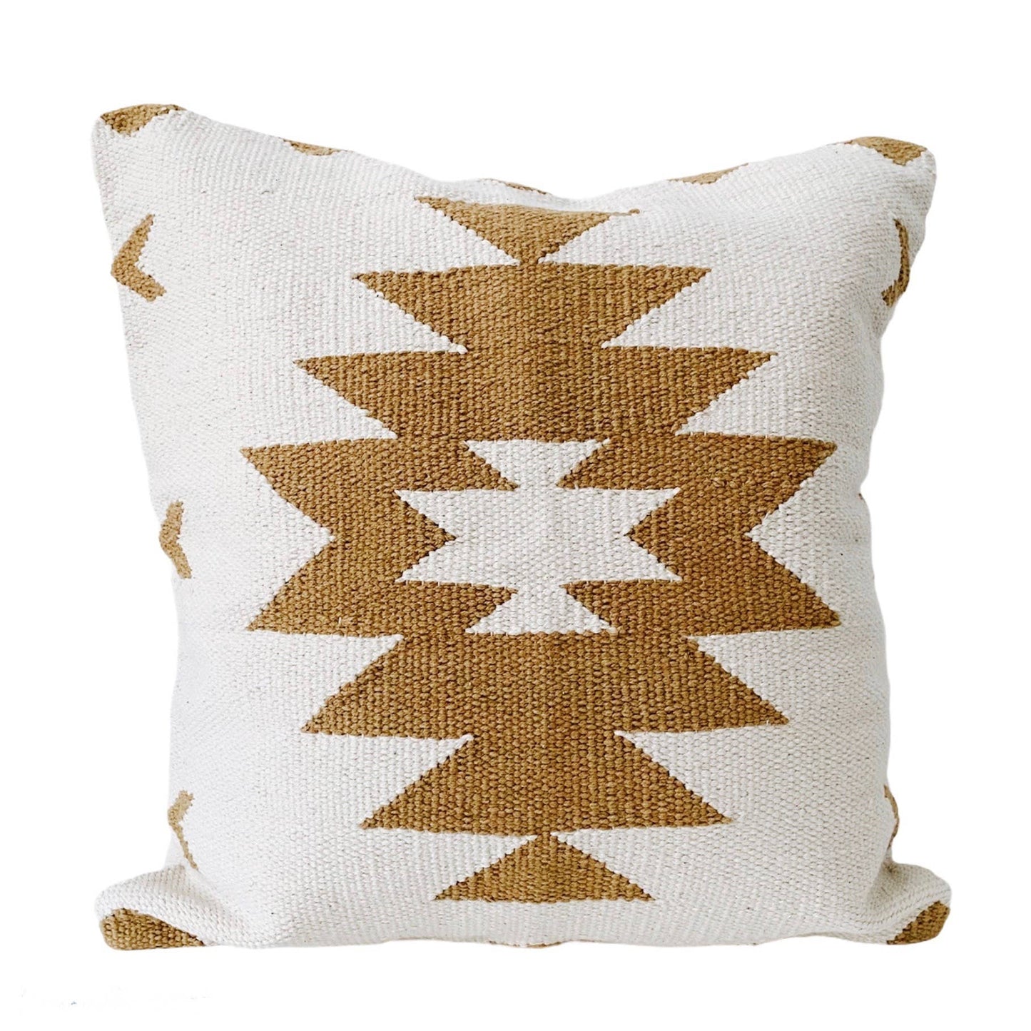 Ithaca Kilim Pillow Sand: 18"x18"
