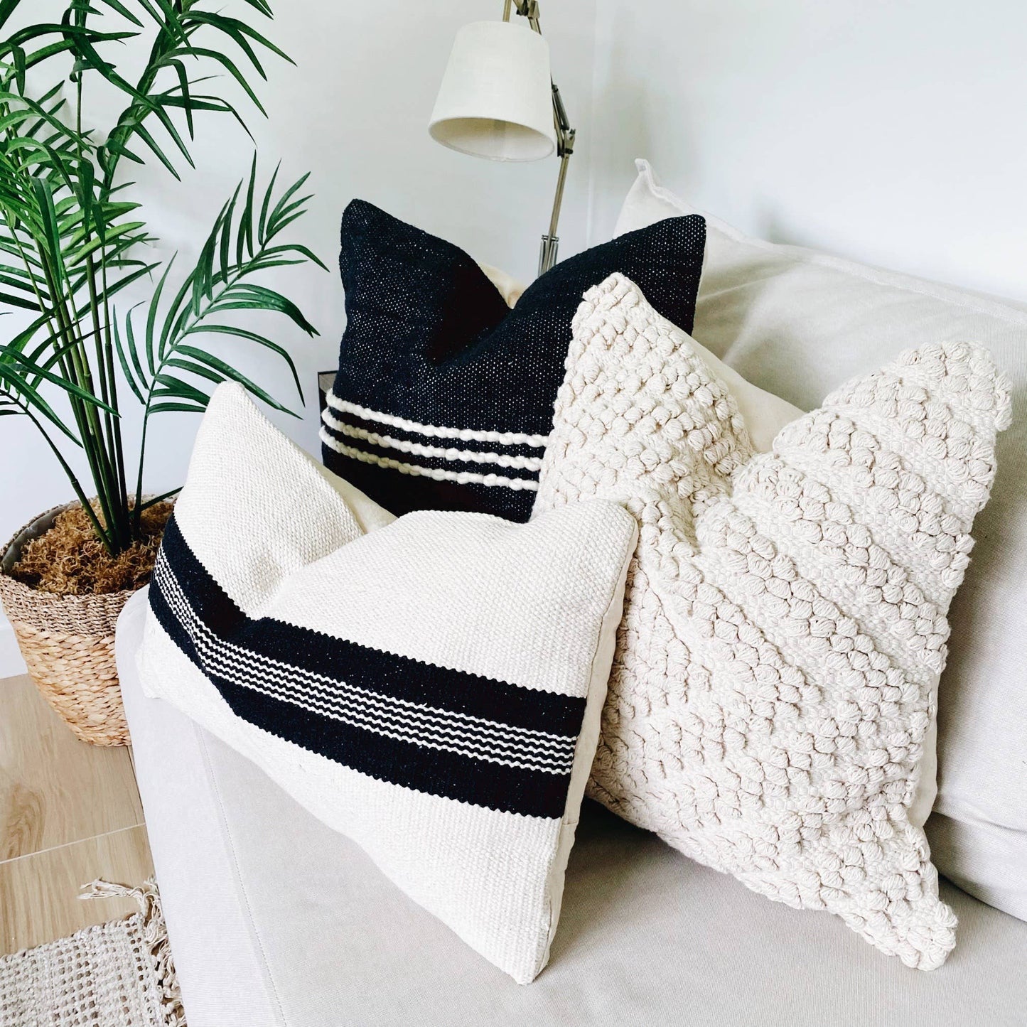 Kai Striped Lumbar Kilim Pillow 12"x20"