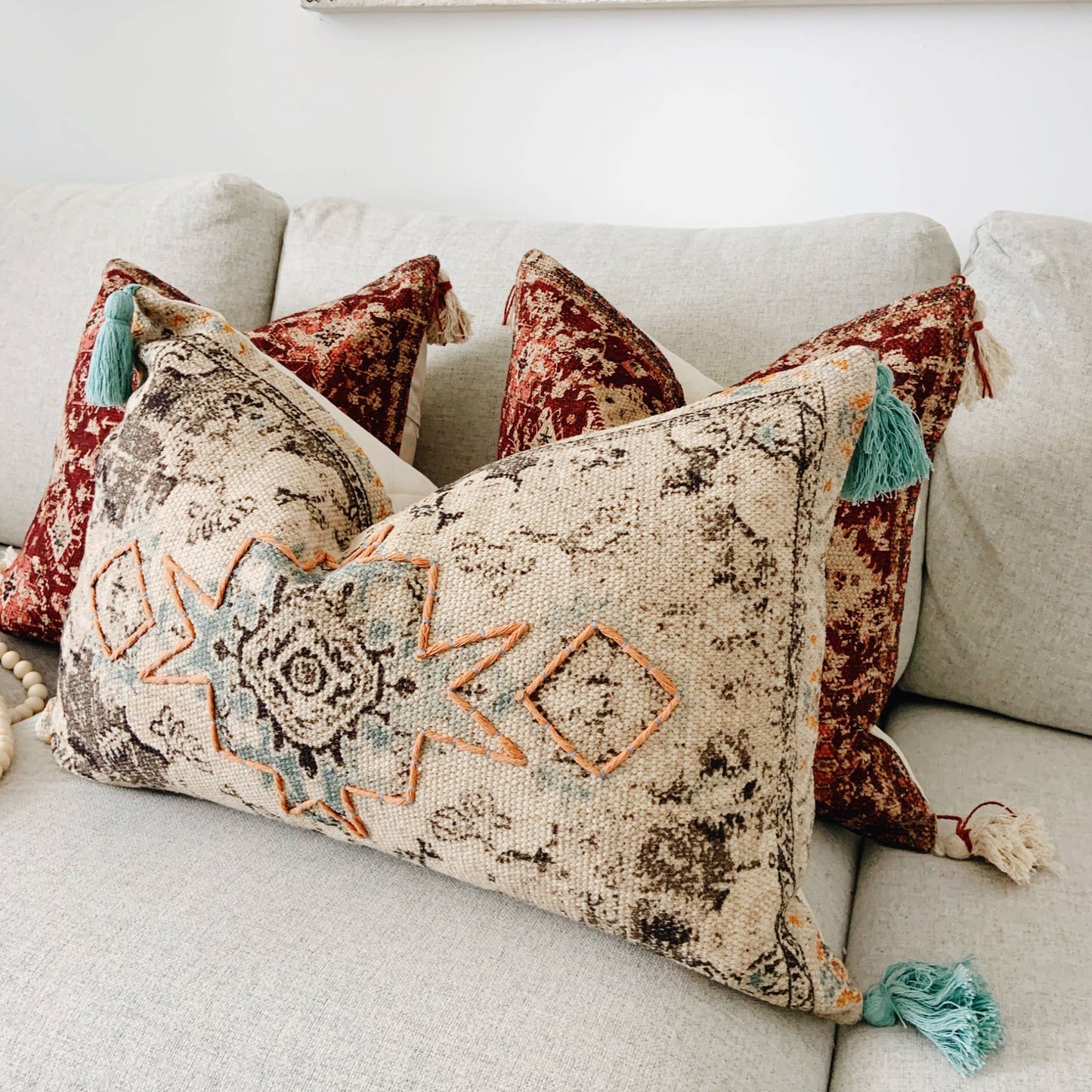 Samos Lumbar Kilim Pillow 16"x24"