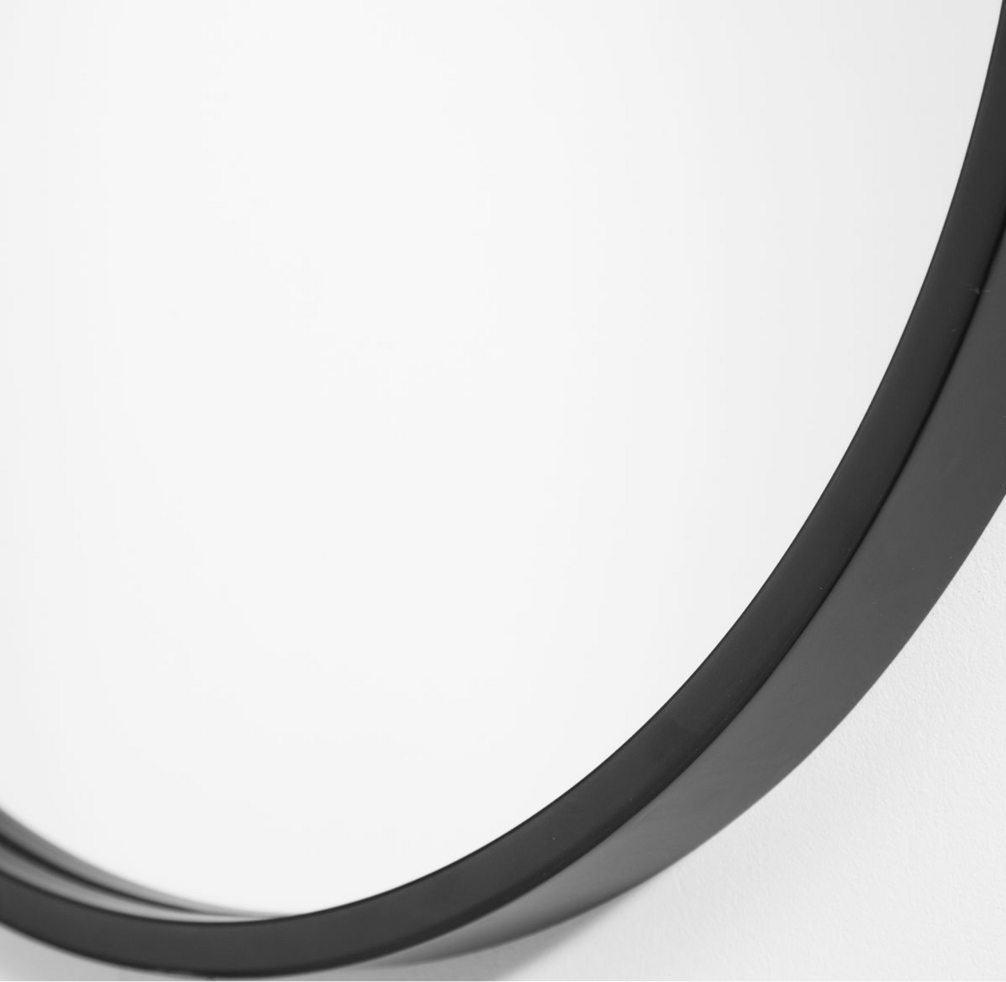 Varina Oval Mirror, Black