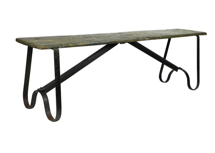 Vintage Indian Park Bench