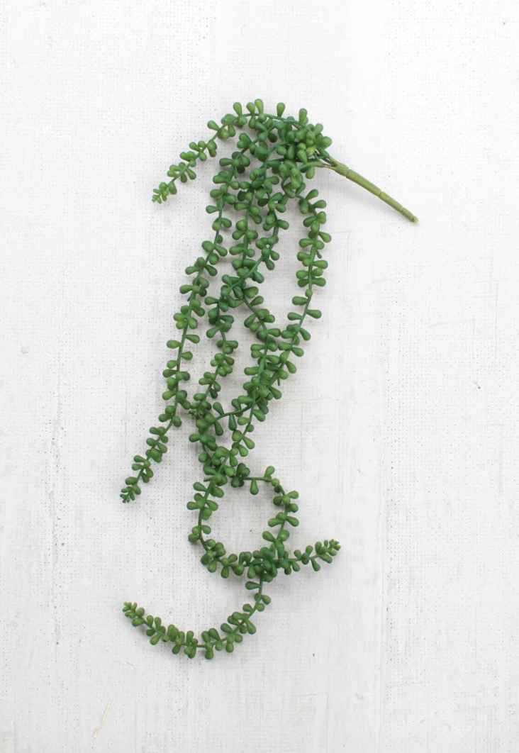 Artificial necklace fern with realistic cascading greenery.