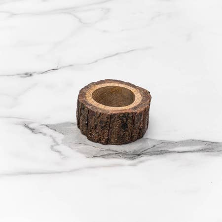 Natural Bark Edge Napkin Ring