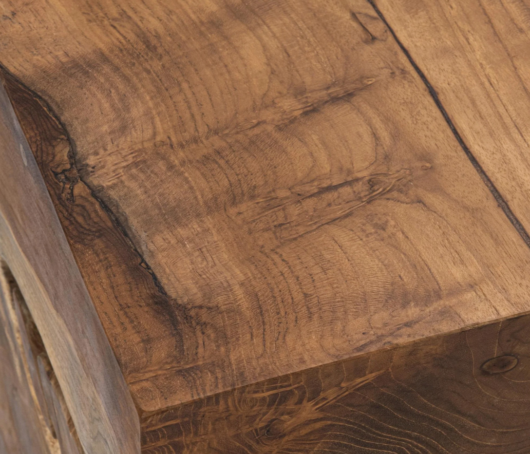 Rhea Organic Wood Accent Table
