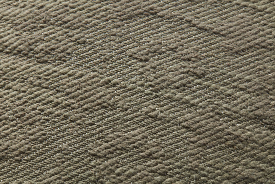 Magnolia Home Scarlett 18 x 18 inch down throw pillow in taupe and green by Joanna Gaines × Loloi.