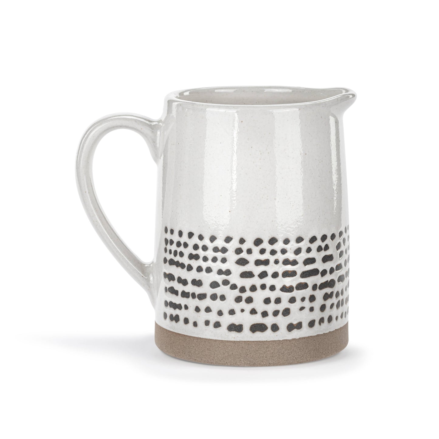 Cream Grey Speckled Mini Ceramic Pitcher - 10oz