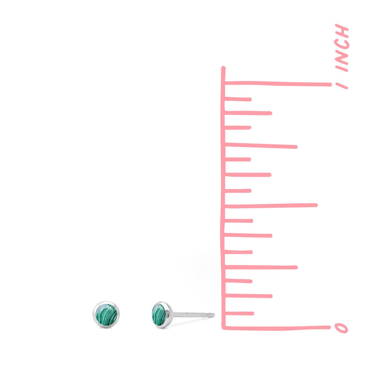 Belle Mini Turquoise Stud Earrings