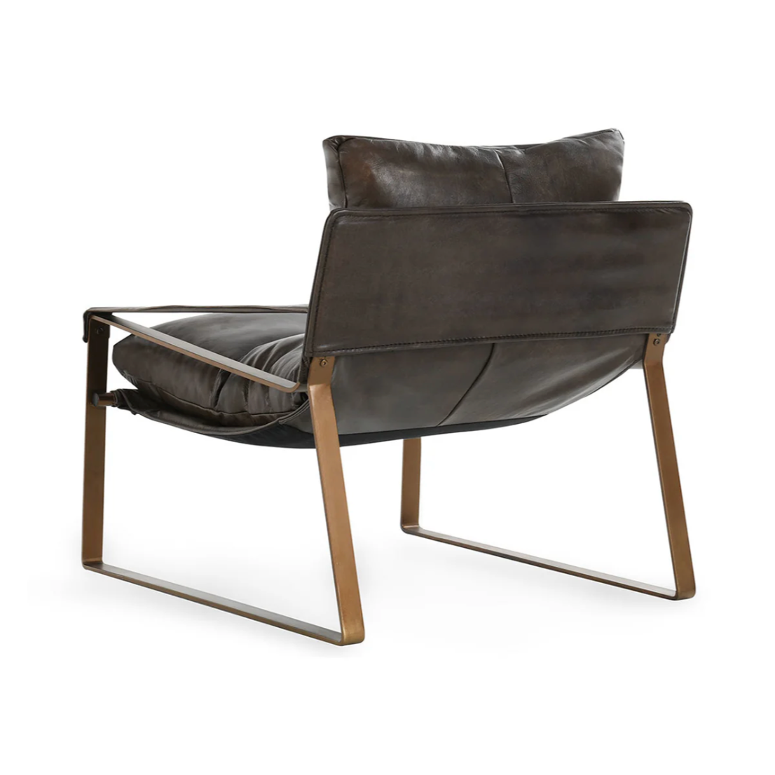 Morgan Leather Accent Chair - Truffle Brown