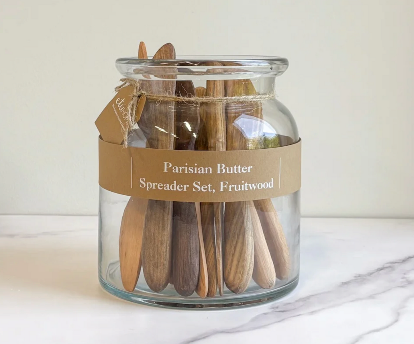 Parisian Fruitwood Butter Spreader Set