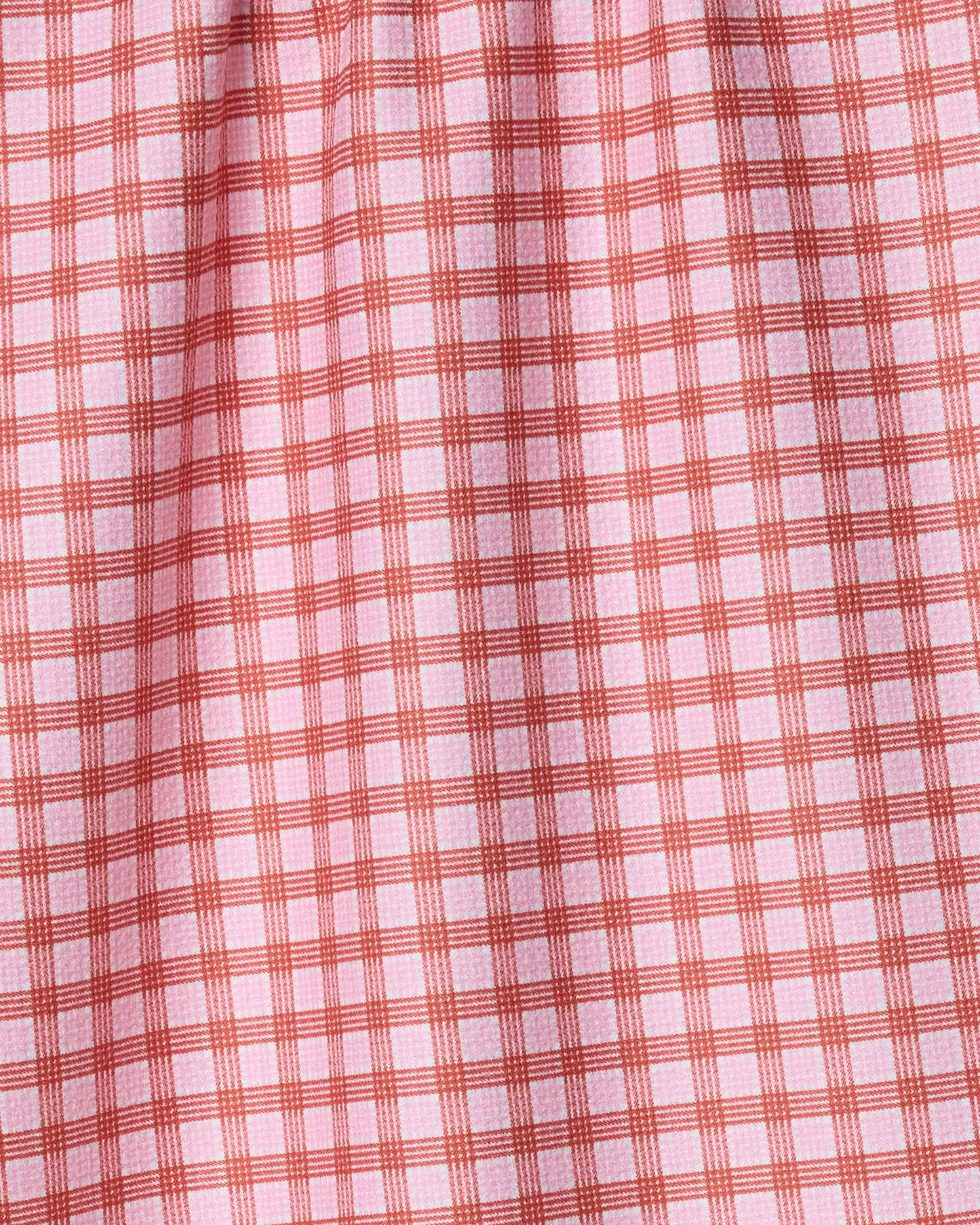 Geoweave kitchen tea towel with plaid Valentine pattern and absorbent texture.