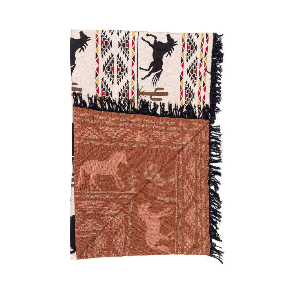 Chisholm Trail Woven Throw Blanket