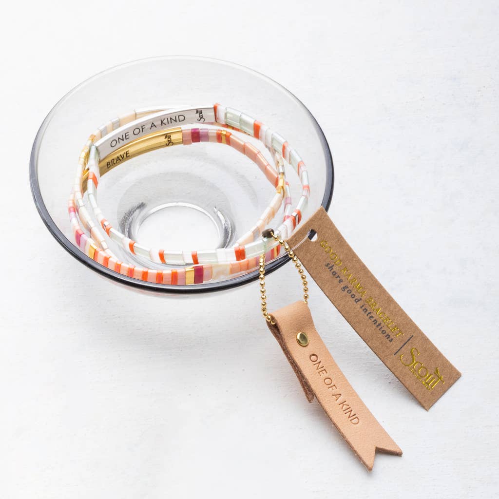 Good Karma Miyuki Bracelet - Turq/Green