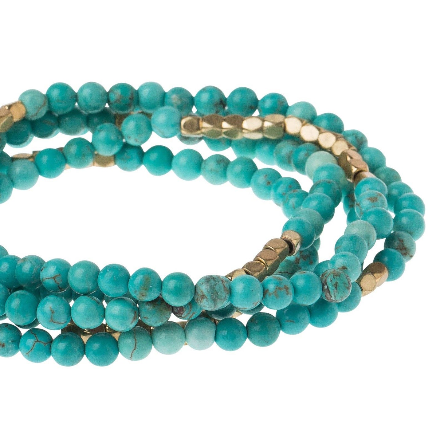 Stone Wrap - Turquoise/gold
