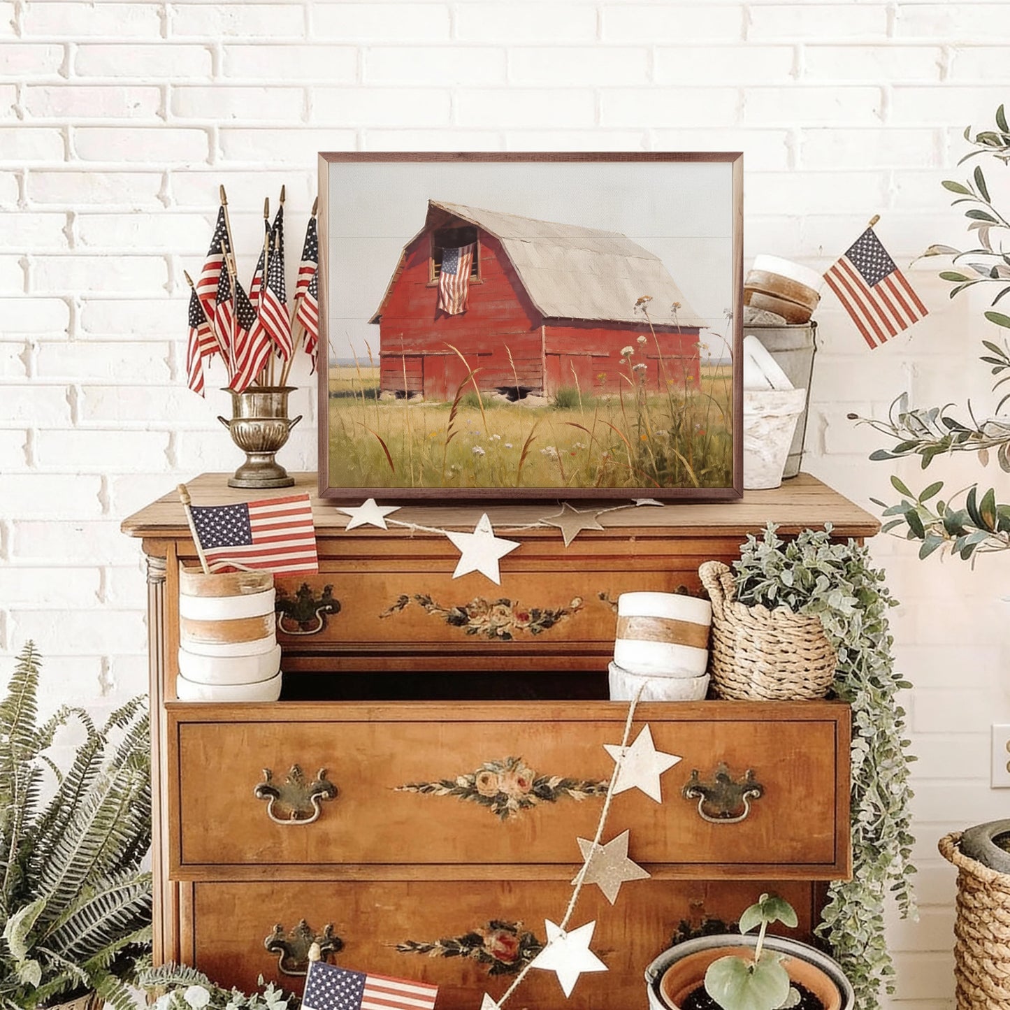 Red Barn of the Heartland Wall Art