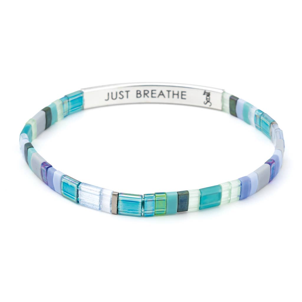 Good Karma Miyuki Bracelet - Turq/Green