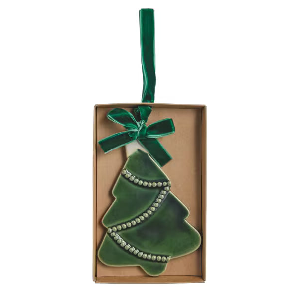 Green Ceramic Christmas Tree Ornament