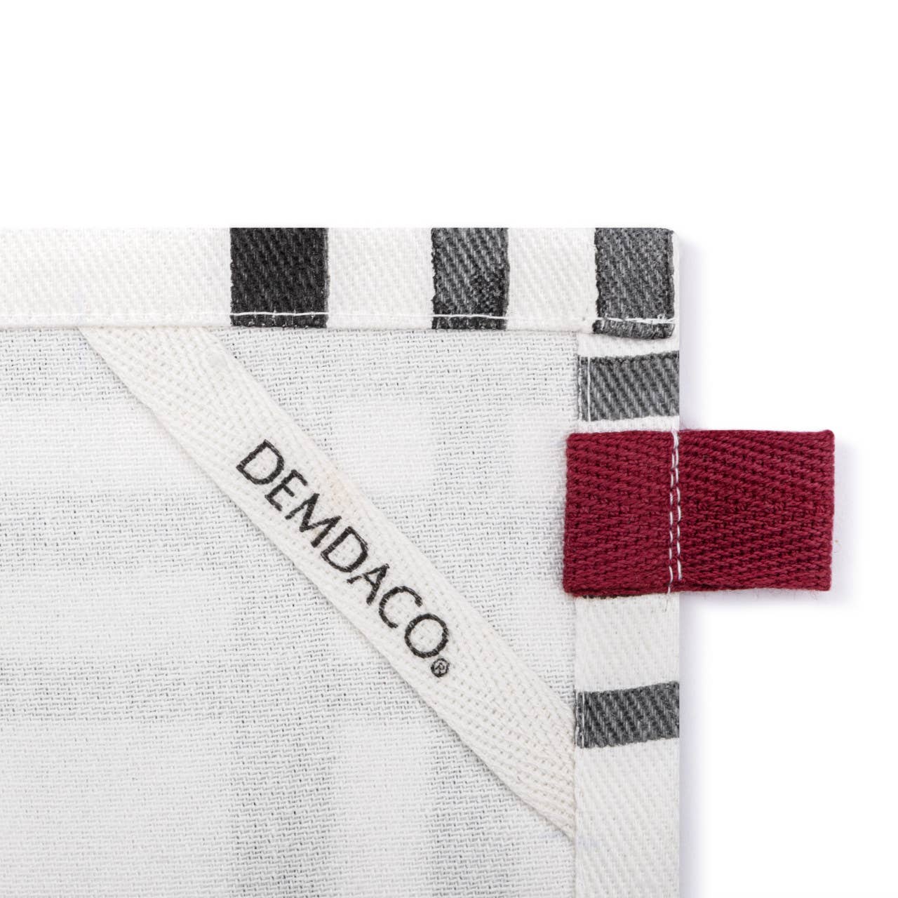 Black Plaid Cotton Twill Kitchen Towel