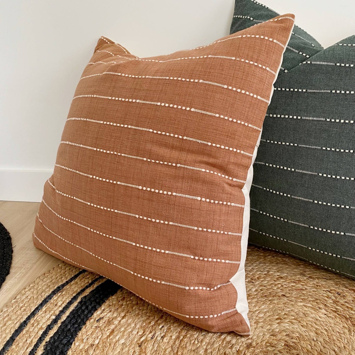 Kala Hmong Taupe Pillow 20"x20"