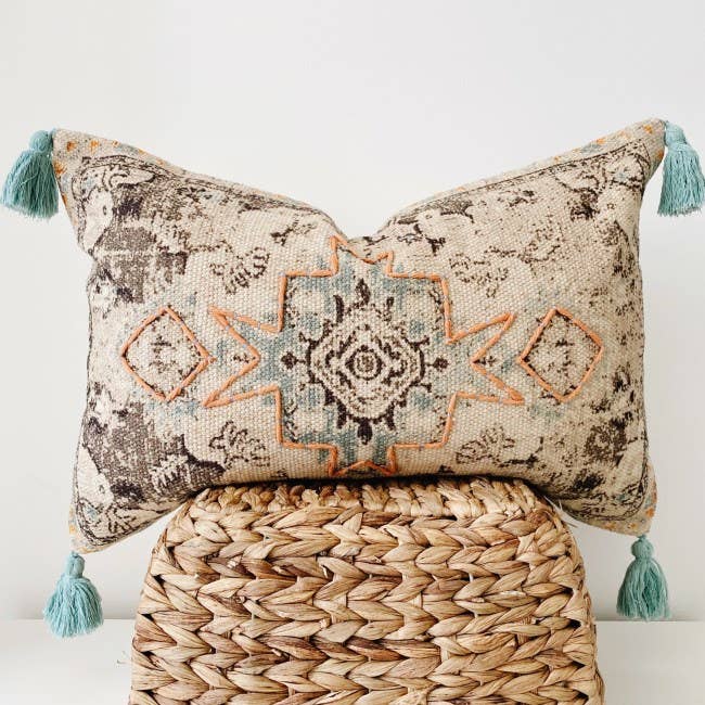 Samos Lumbar Kilim Pillow 16"x24"