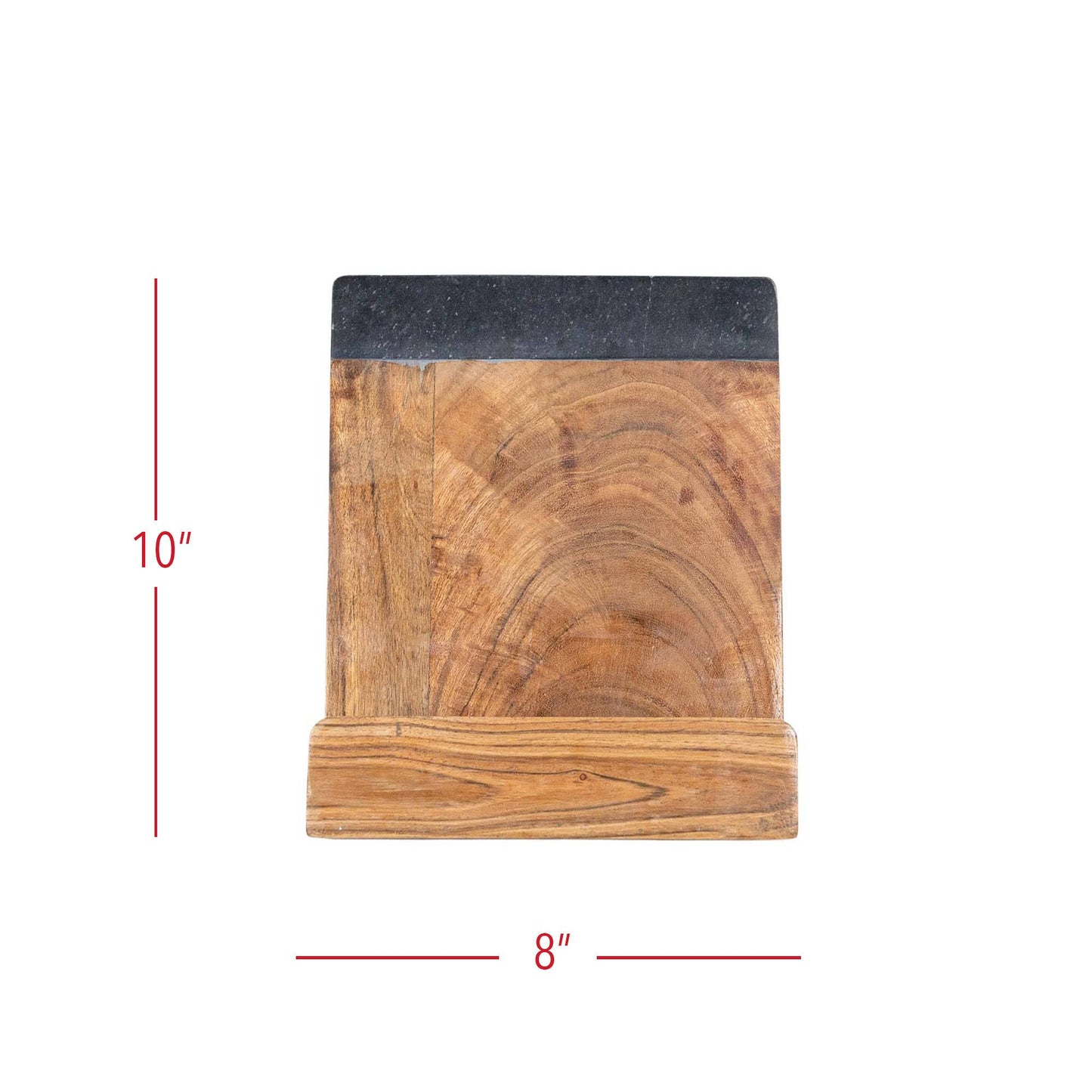 Acacia Wood & Marble Cookbook Holder