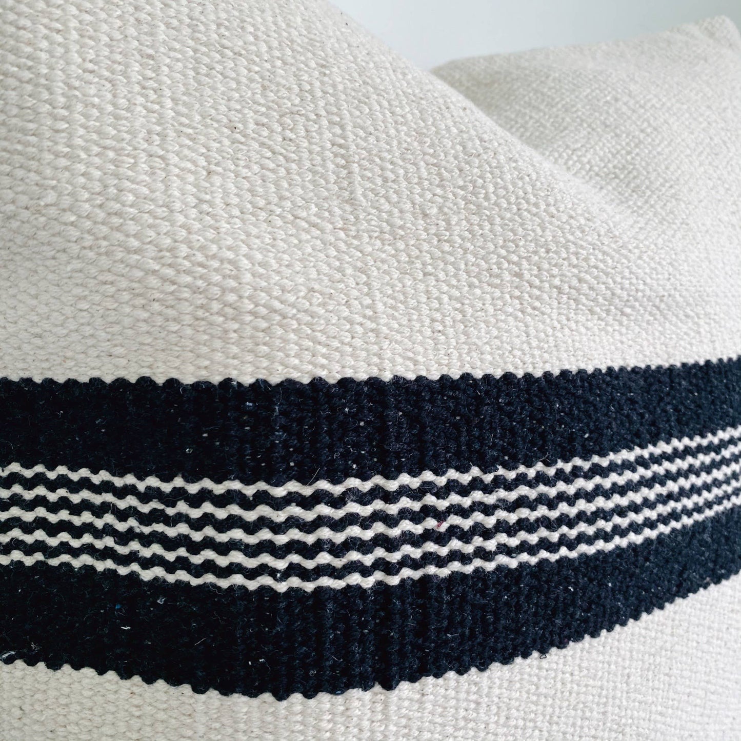 Kai Striped Lumbar Kilim Pillow 12"x20"