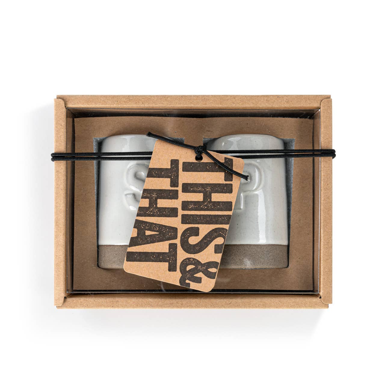 White Gather Round Salt & Pepper, Set of 2