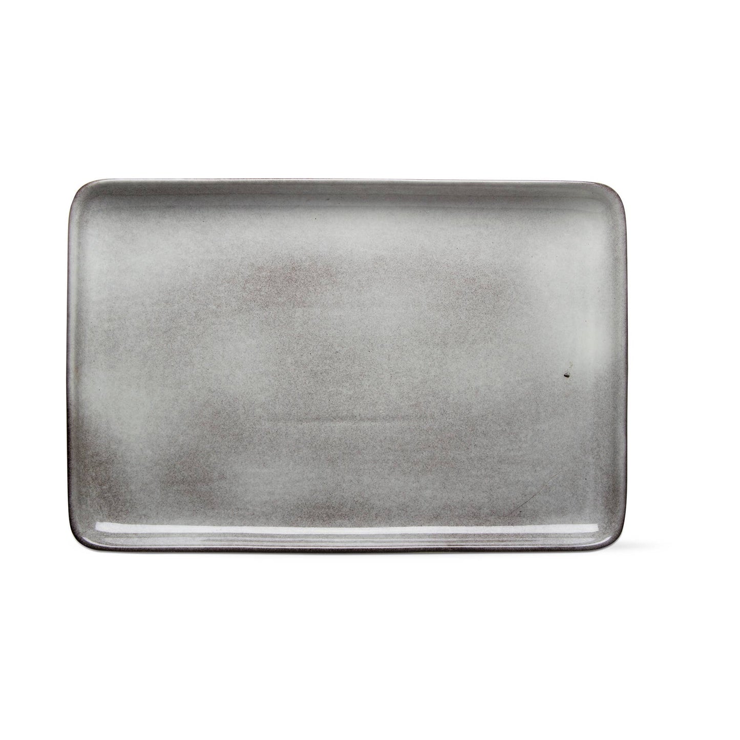 Light Gray Stoneware Rectangle Platter