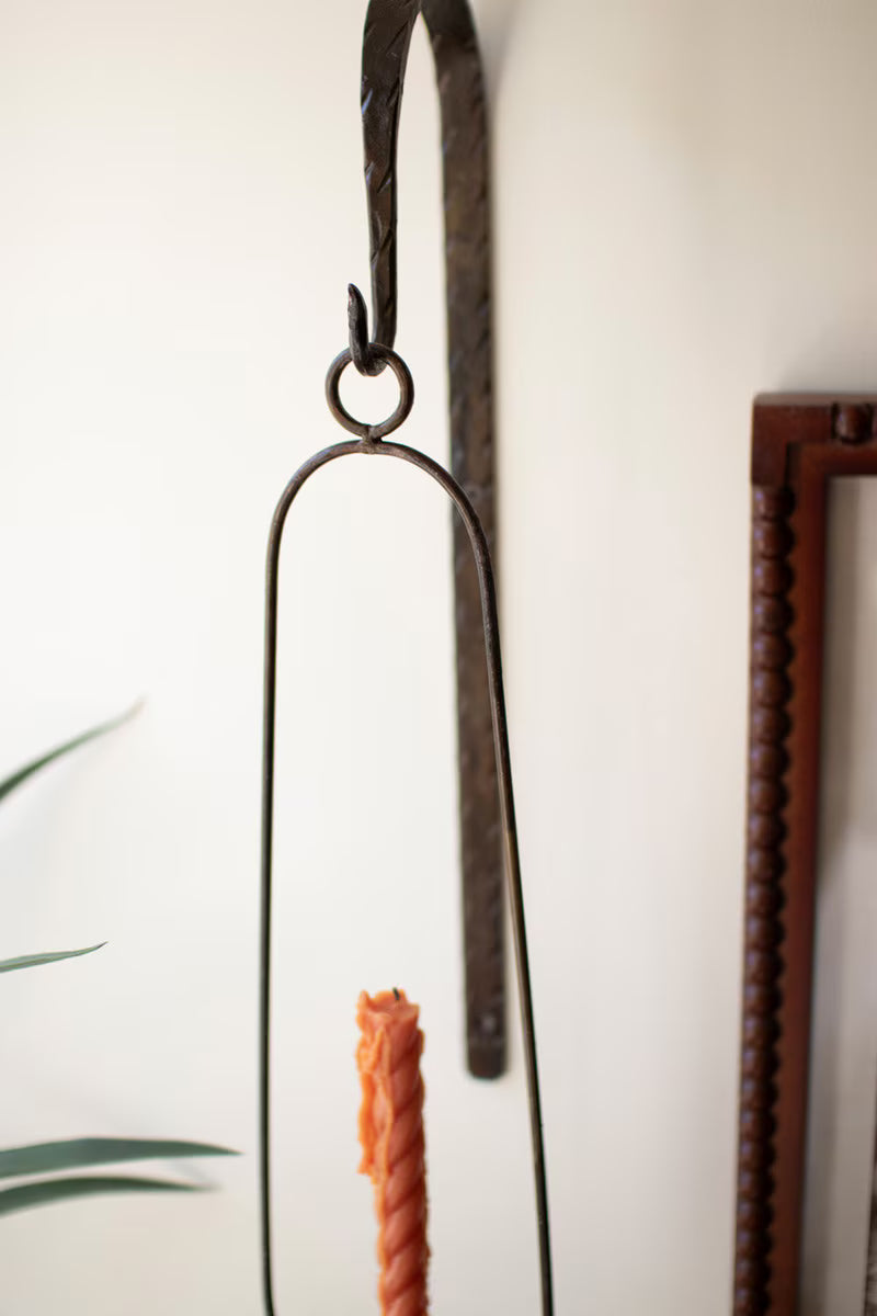 Oval Wall Taper Candle Holder