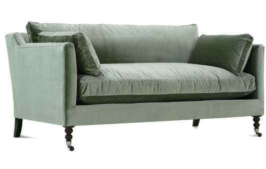 Madeline Sofa – Antique Moss Velvet