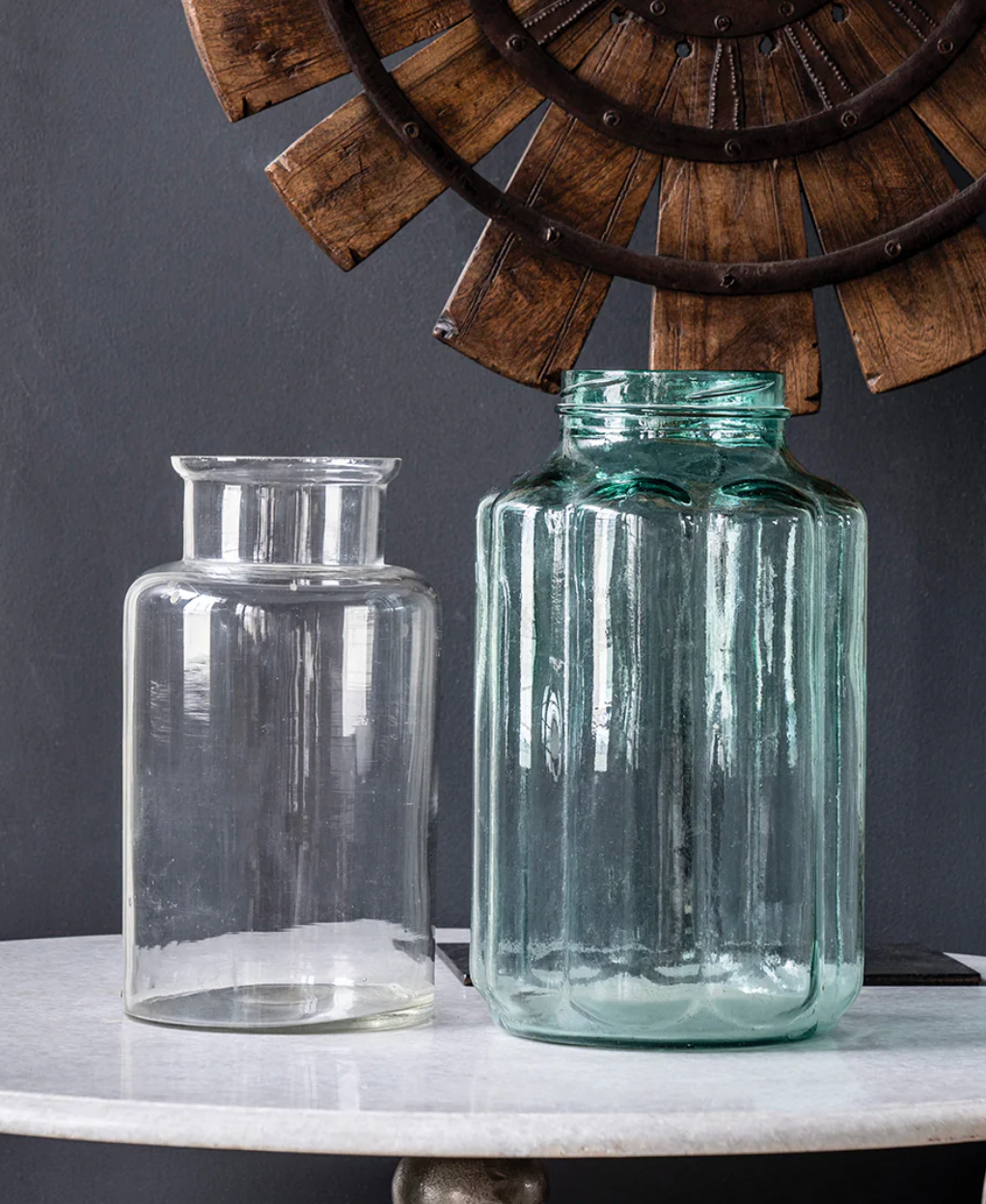 Vintage Ribbed Pickling Jar