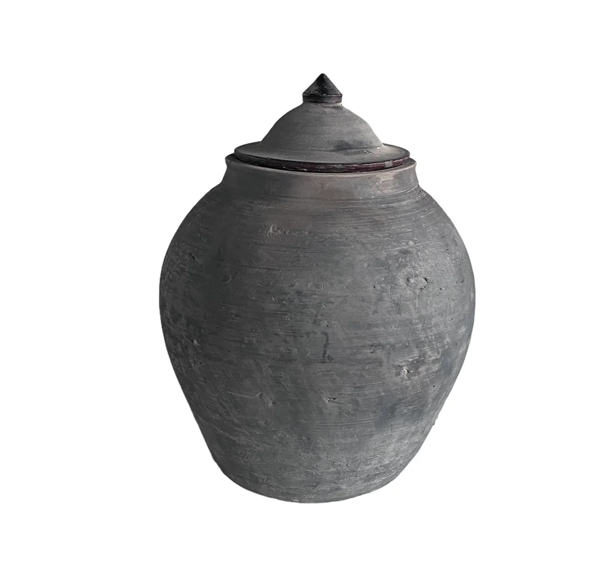 Vintage Lidded Village Jar