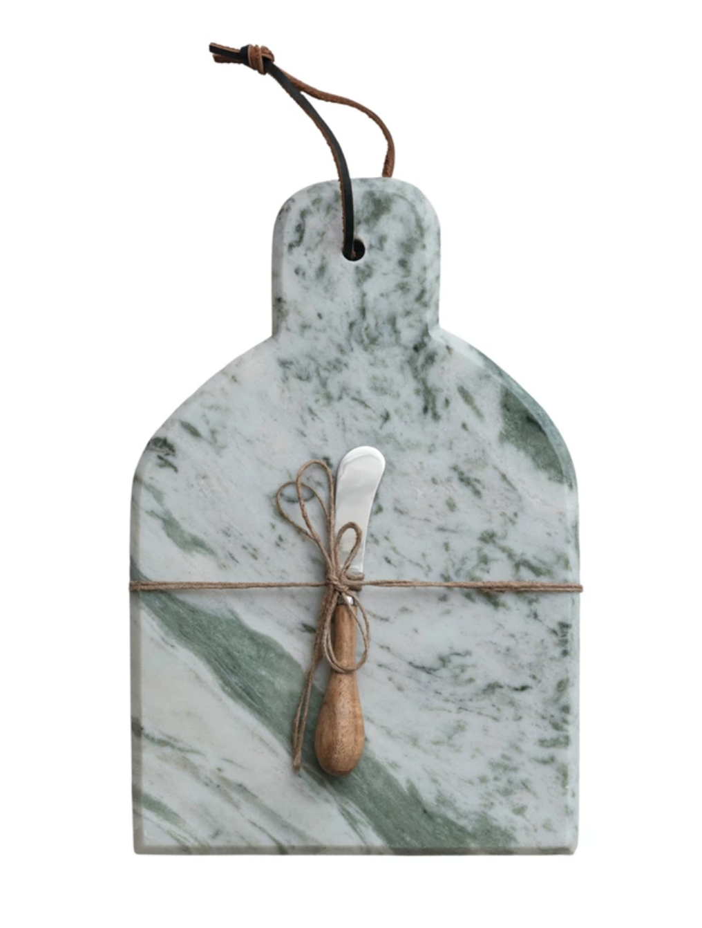Marble Cheese Board with Canape Knife