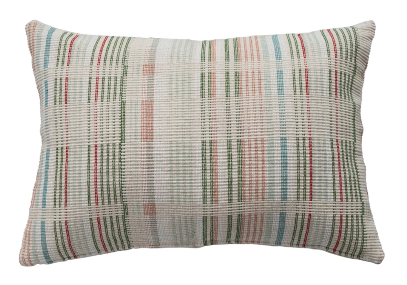 Plaid Lumbar Pillow