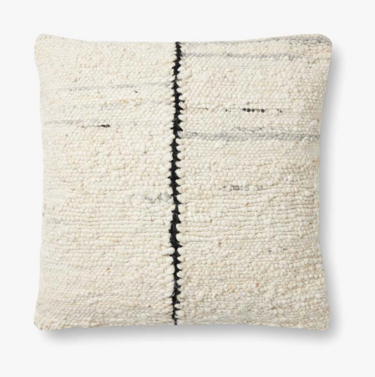Amber Lewis Carla Ivory/Black Pillow