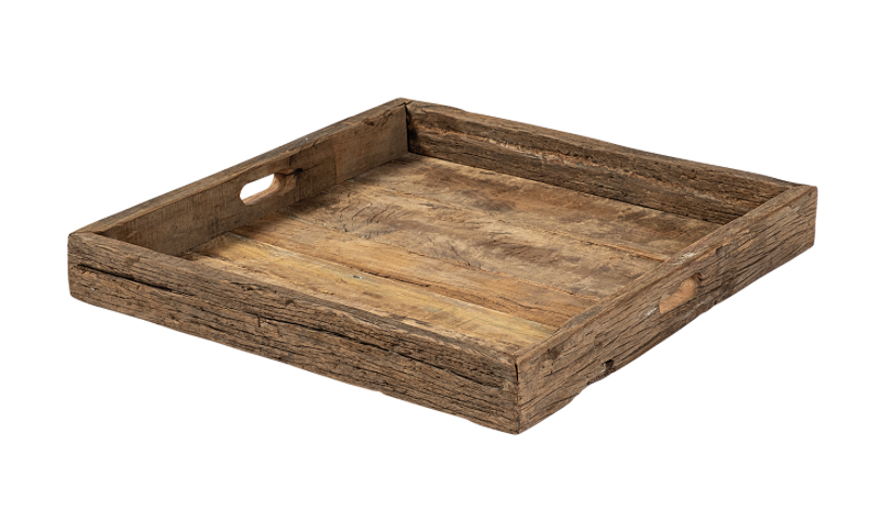Carson 24"x24" Reclaimed Wood Tray