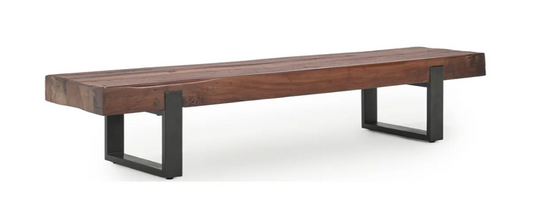 Duarte Solid Wood Bench, 74"