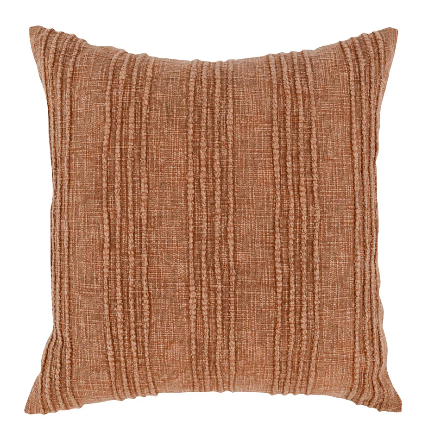 Gratitude Pillow 22"x22" Terracotta