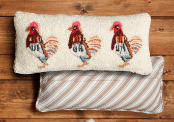 Chicken Hook Wool Pillow