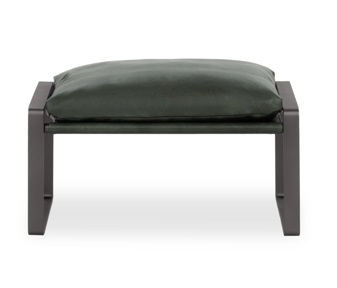 Morgan Ottoman - Forest Green