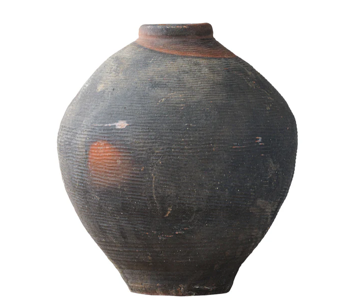 Vintage Round Rice Wine Jar