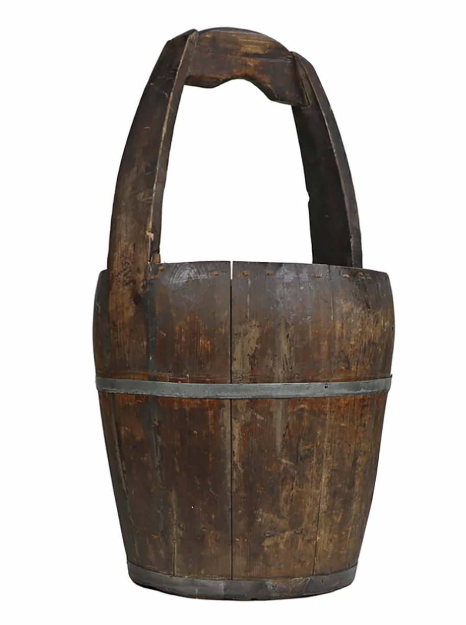 Vintage Wood Handled Well Bucket