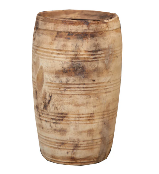 Vintage Wood Vessel