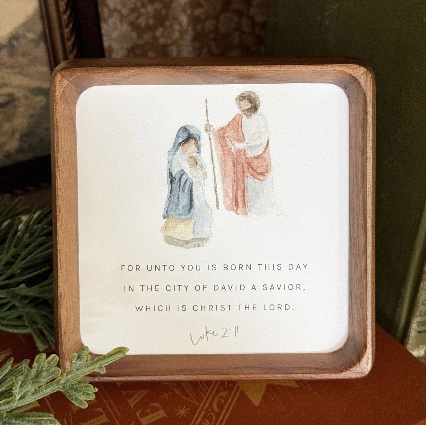 Christmas Gift Truth for Today Scripture Card Set by Emily Lex featuring 31 illustrated Bible verse cards designed for Advent and the Christmas season.