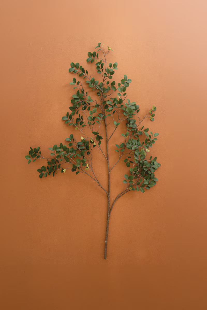 Artificial crepe myrtle spray with airy branching stems and realistic clustered greenery.
