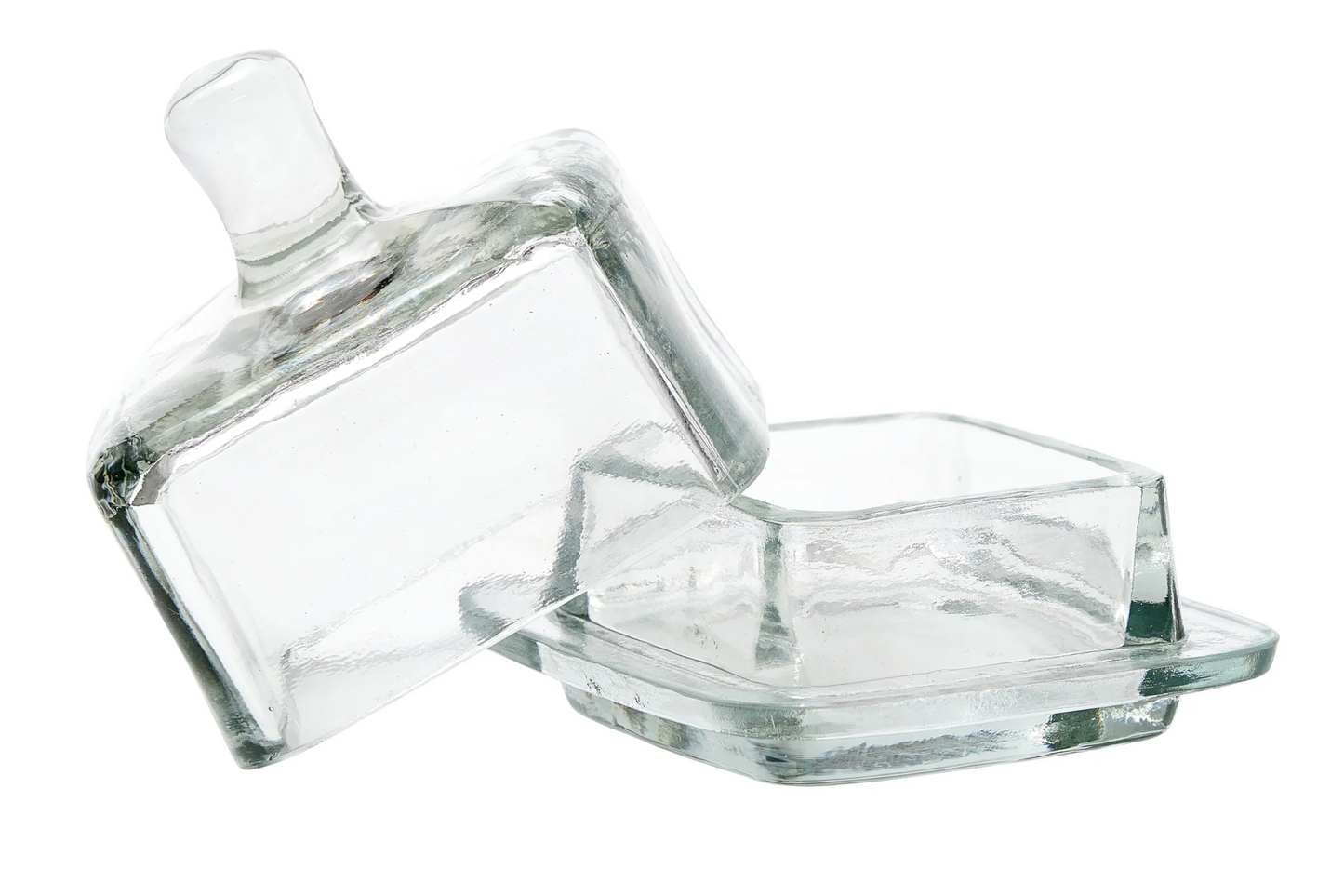 French Bistro Glass Jam Jar - Square