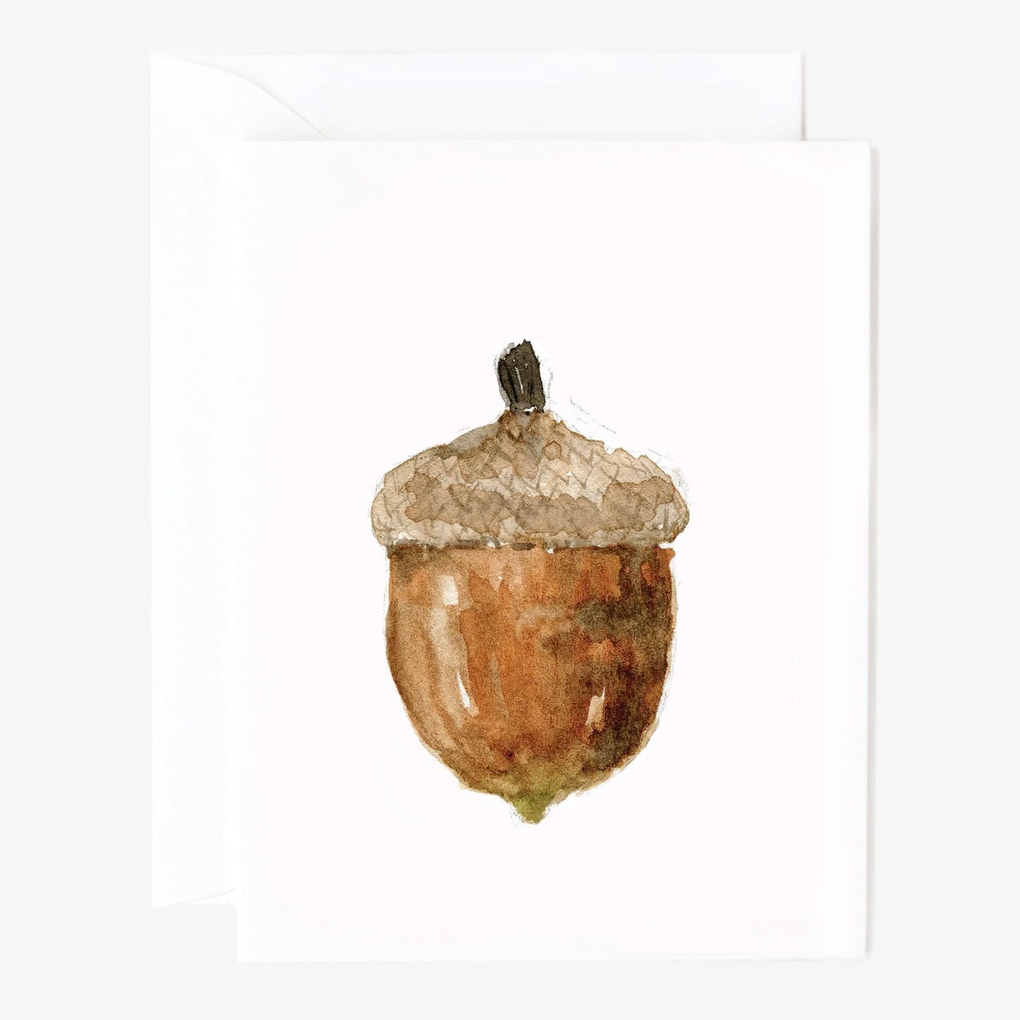 Assorted autumn watercolor notecards printed on premium 120 lb superfine paper with blank interiors for handwritten messages.