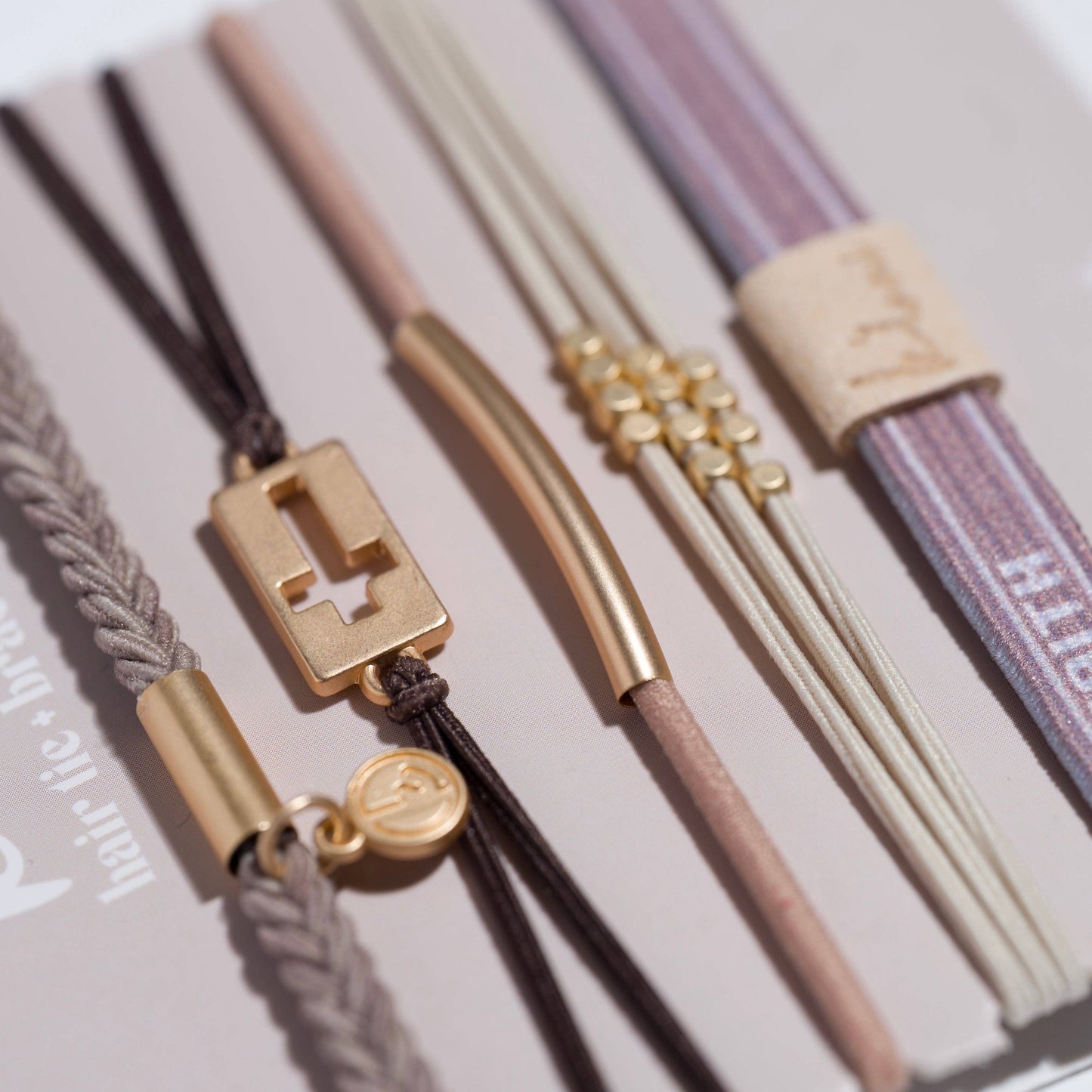 Faith Hair Tie Bracelet Set – Medium