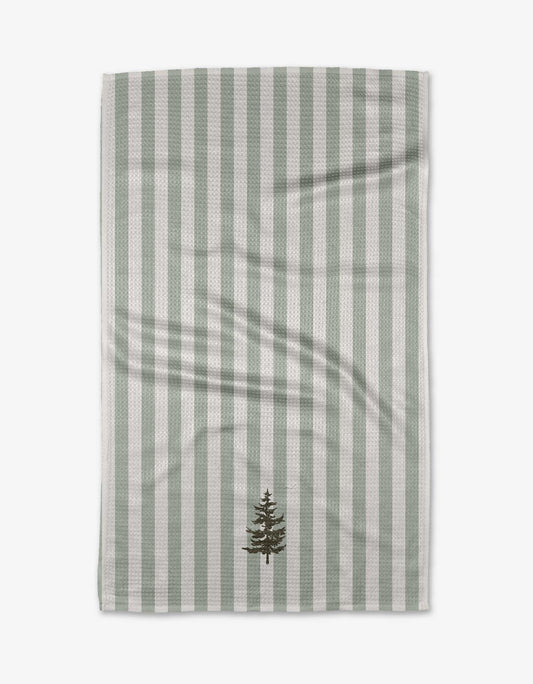 Balsam Geometry kitchen tea towel featuring a nature-inspired design on ultra-absorbent, quick-drying Geoweave fabric.
