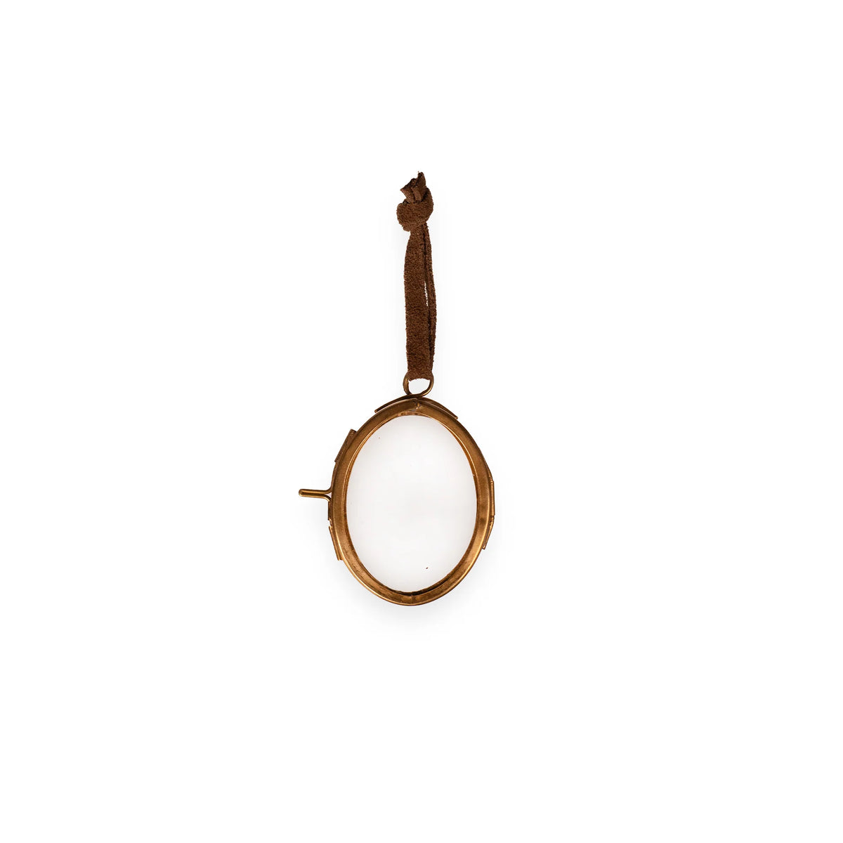 Brass Oval Hanging Frame Ornament